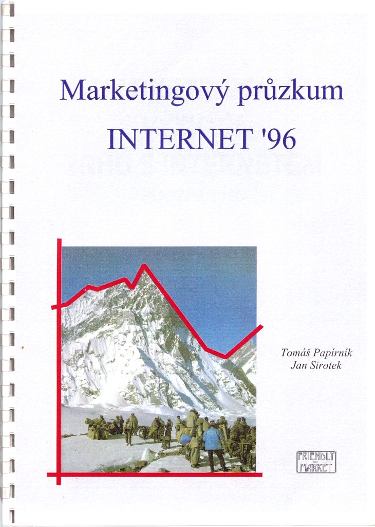 První studie Internetu realizovaná ještě pod tehdejší názvem Friendly Market